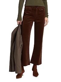 Leenah Stretch Cotton Patch Pocket Ankle Jeans