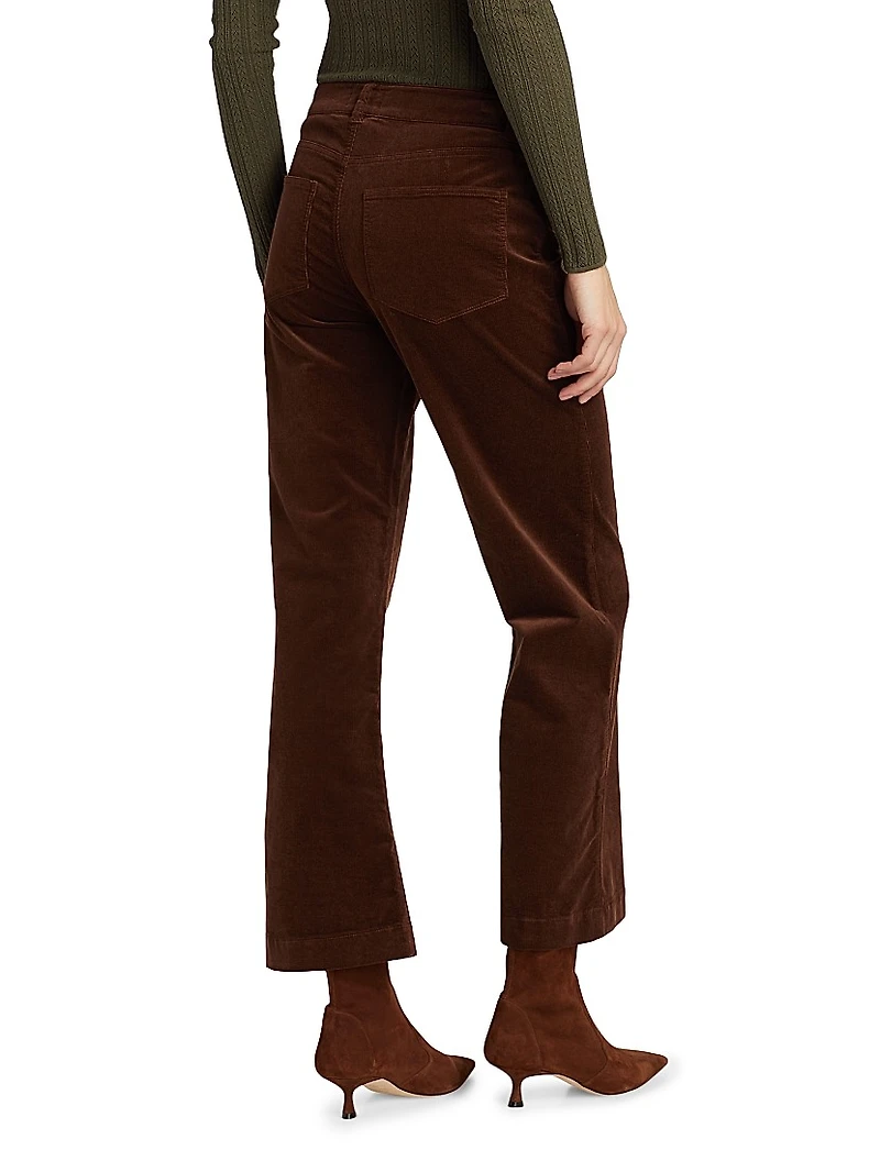 Leenah Stretch Cotton Patch Pocket Ankle Jeans