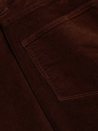 Leenah Stretch Cotton Patch Pocket Ankle Jeans