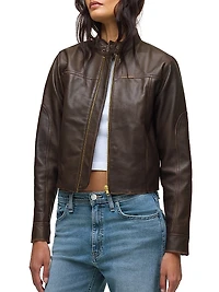 Leather Moto Jacket