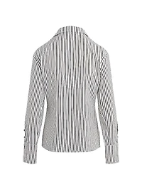 Striped Long-Sleeve Camp Shirt