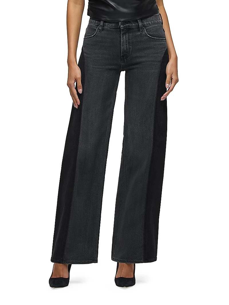 Lexi Paneled Wide Leg Jeans