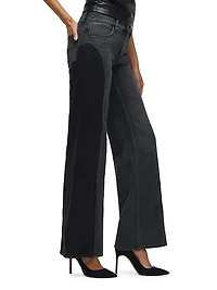 Lexi Paneled Wide Leg Jeans