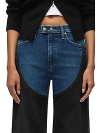 Jodie Paneled Wide-Leg Jeans