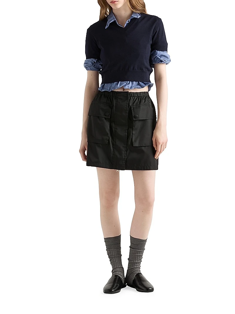 Re-Nylon Miniskirt