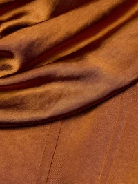 Satin Cowlneck Cocktail Dress