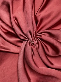 Satin Bias-Cut Midi-Dress