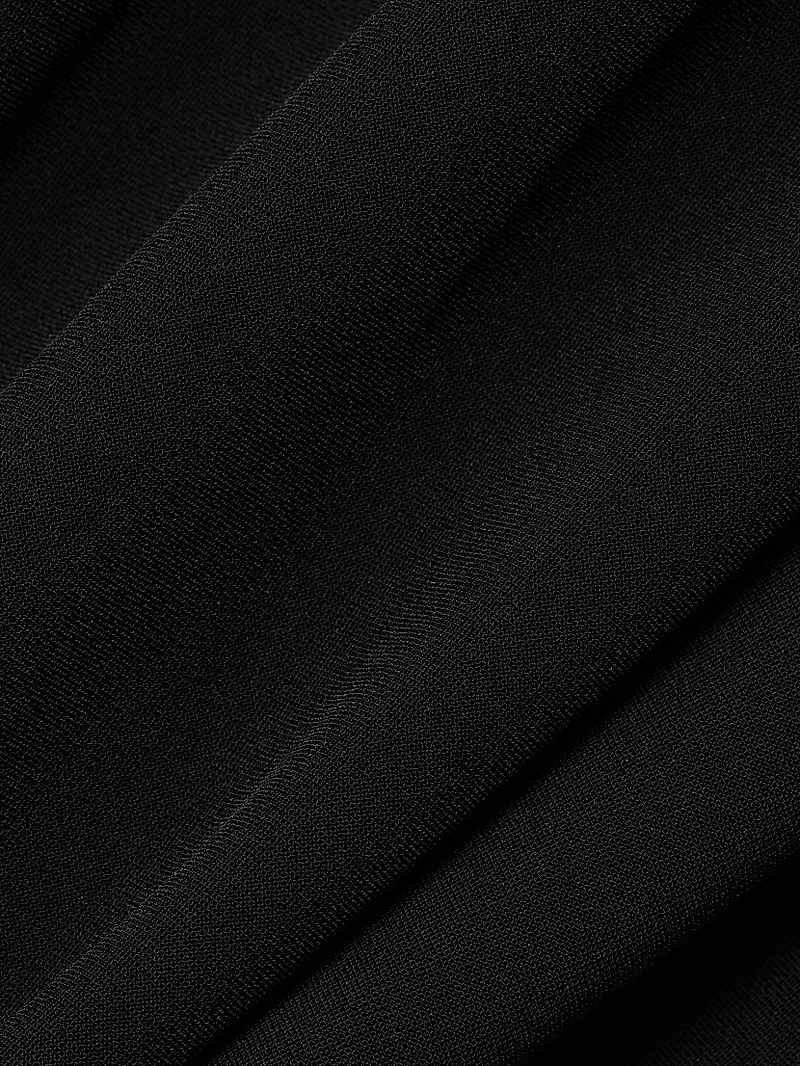 Draped One-Shoulder Sheath Gown