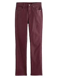Mari Coated Mid-Rise Slim Straight Jeans