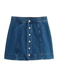 Evie Denim A-Line Miniskirt