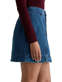 Evie Denim A-Line Miniskirt