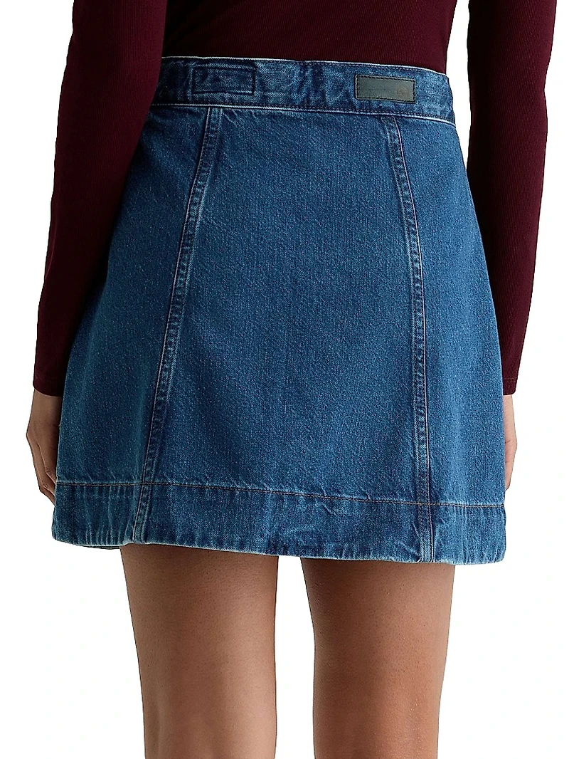 Evie Denim A-Line Miniskirt
