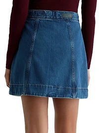 Evie Denim A-Line Miniskirt