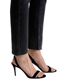 Mari Embellished Straight-Leg Jeans