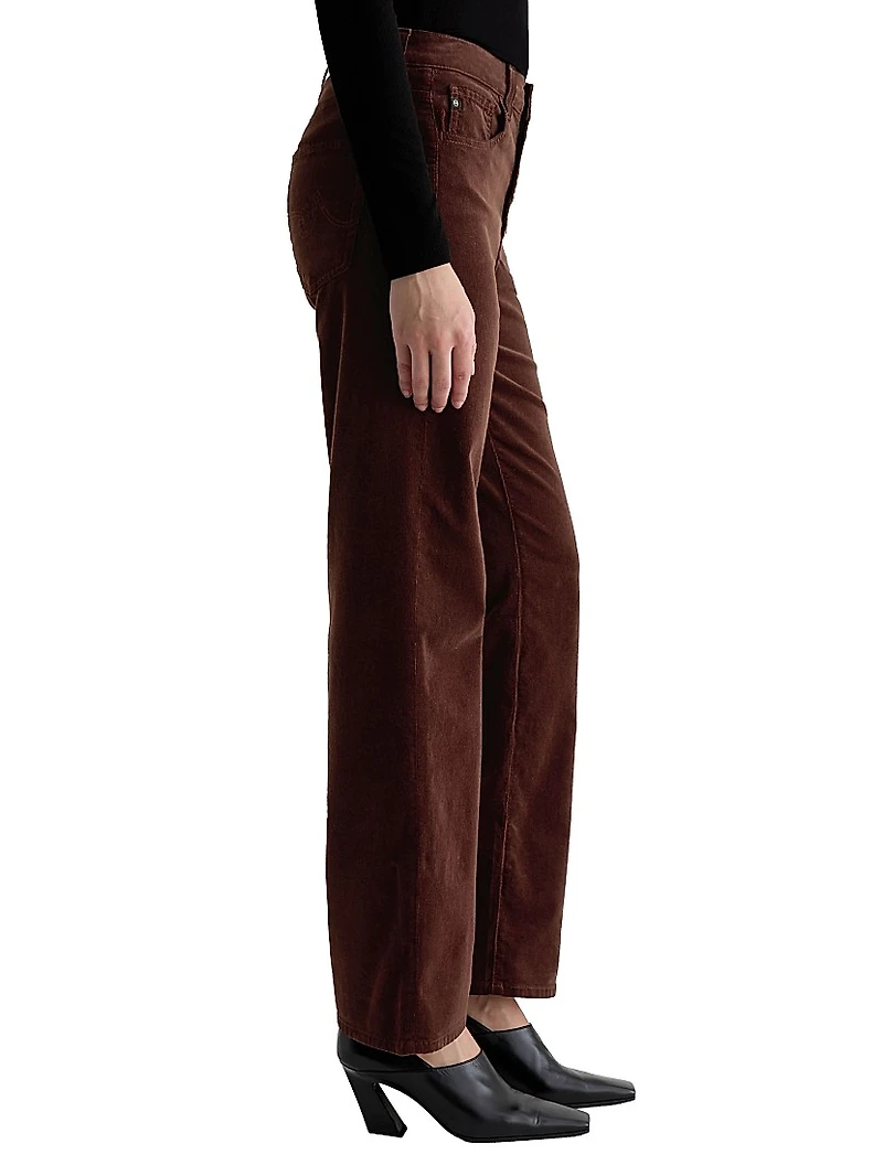 Brinley Stretch Corduroy Straight-Leg Pants