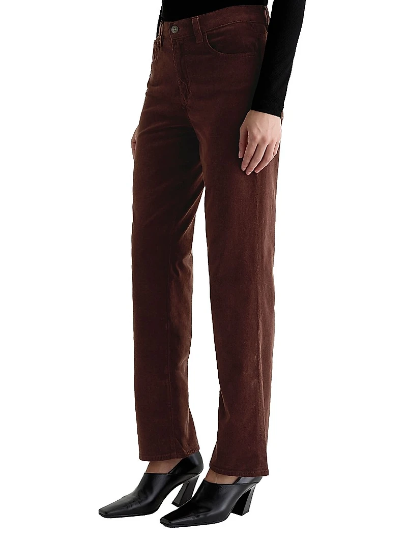 Brinley Stretch Corduroy Straight-Leg Pants
