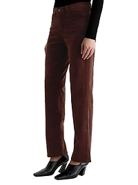 Brinley Stretch Corduroy Straight-Leg Pants