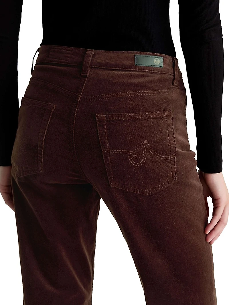 Brinley Stretch Corduroy Straight-Leg Pants