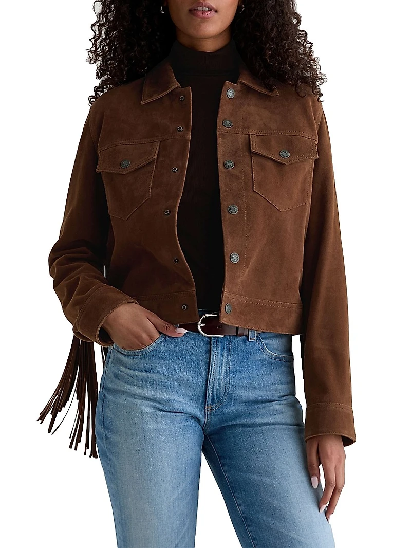Molly Suede Fringe Jacket