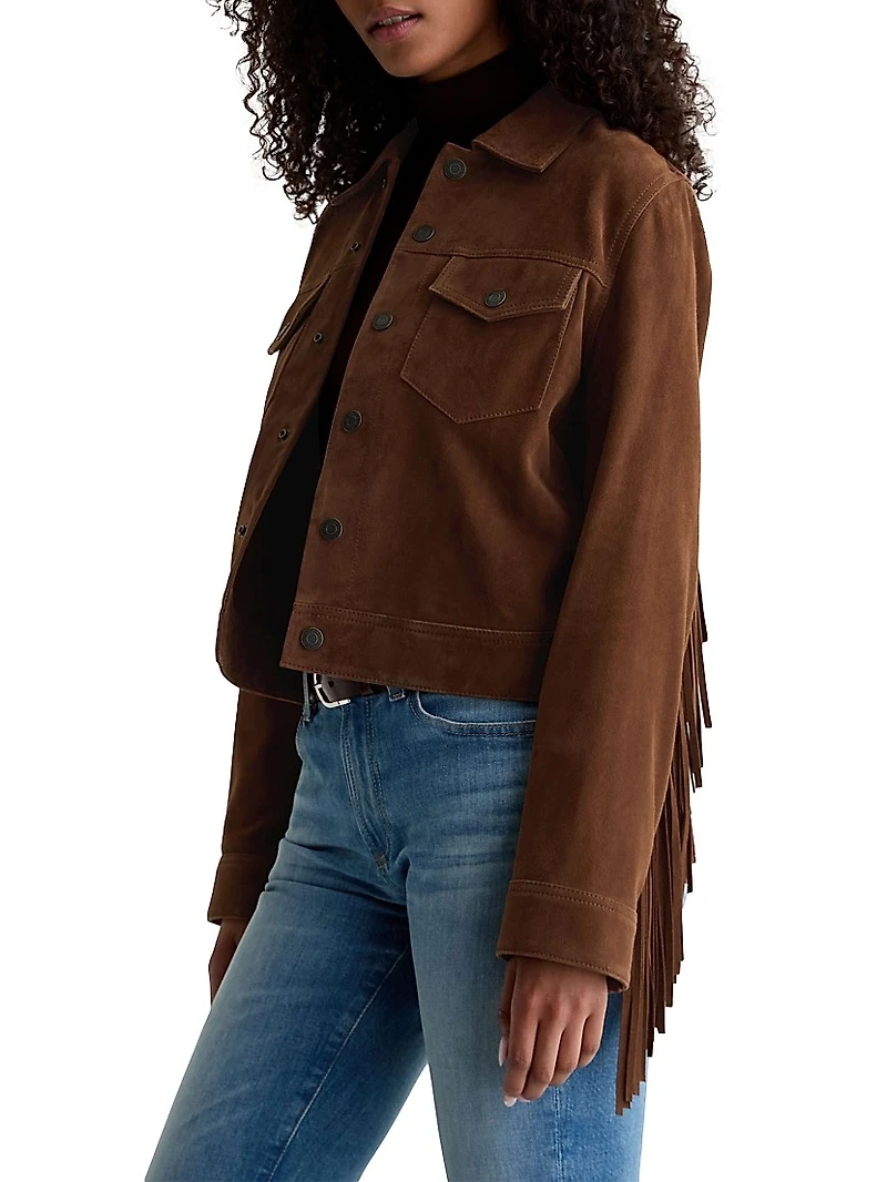 Molly Suede Fringe Jacket