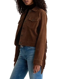 Molly Suede Fringe Jacket