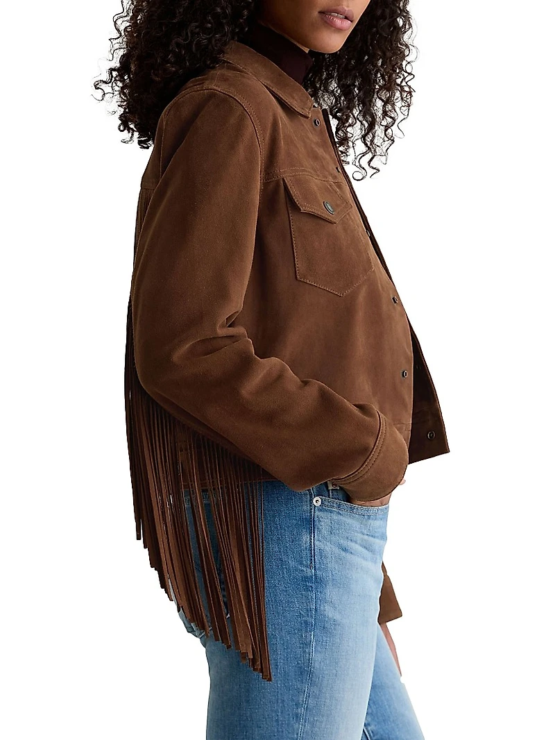 Molly Suede Fringe Jacket