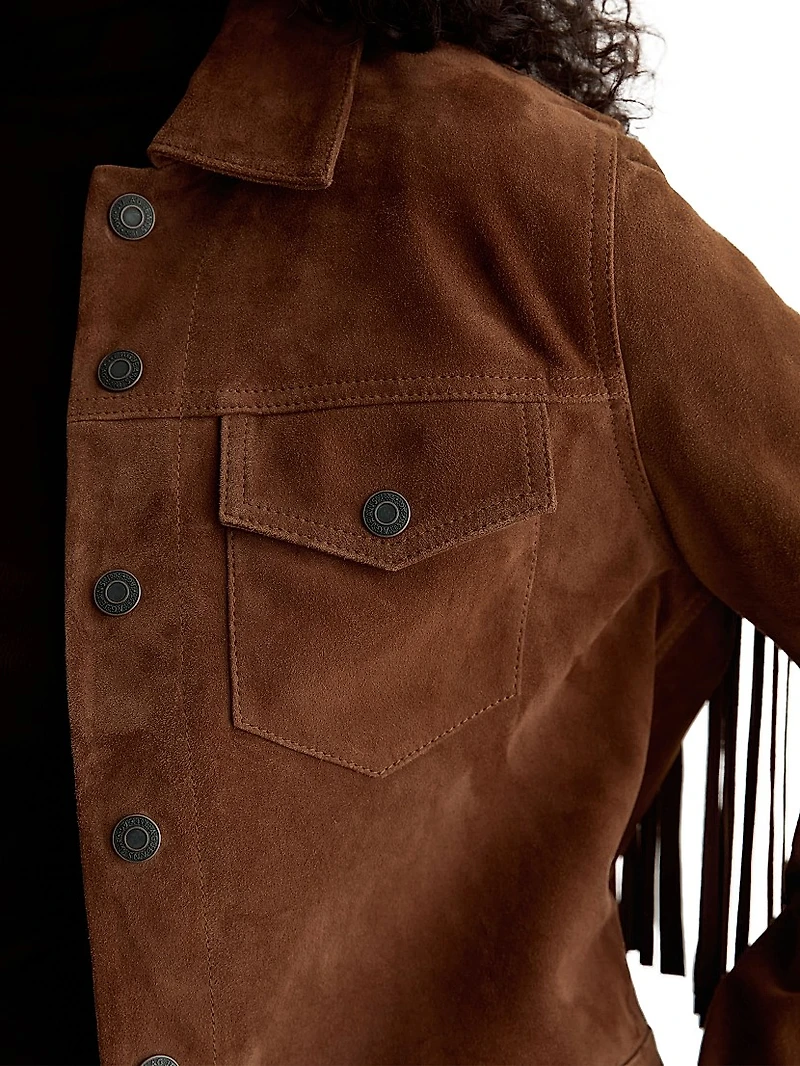 Molly Suede Fringe Jacket