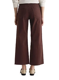 Saige Wide-Leg Stretch Crop Jeans