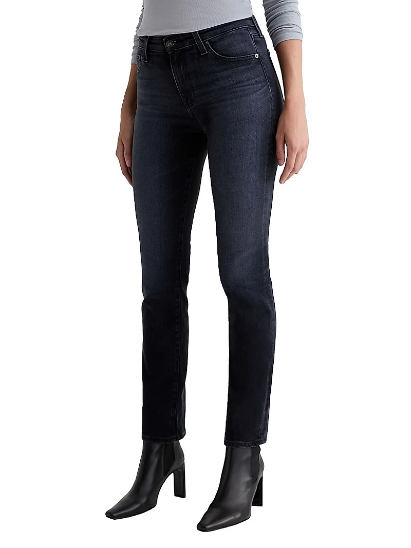 Mari Slim-Fit Straight-Leg Jeans