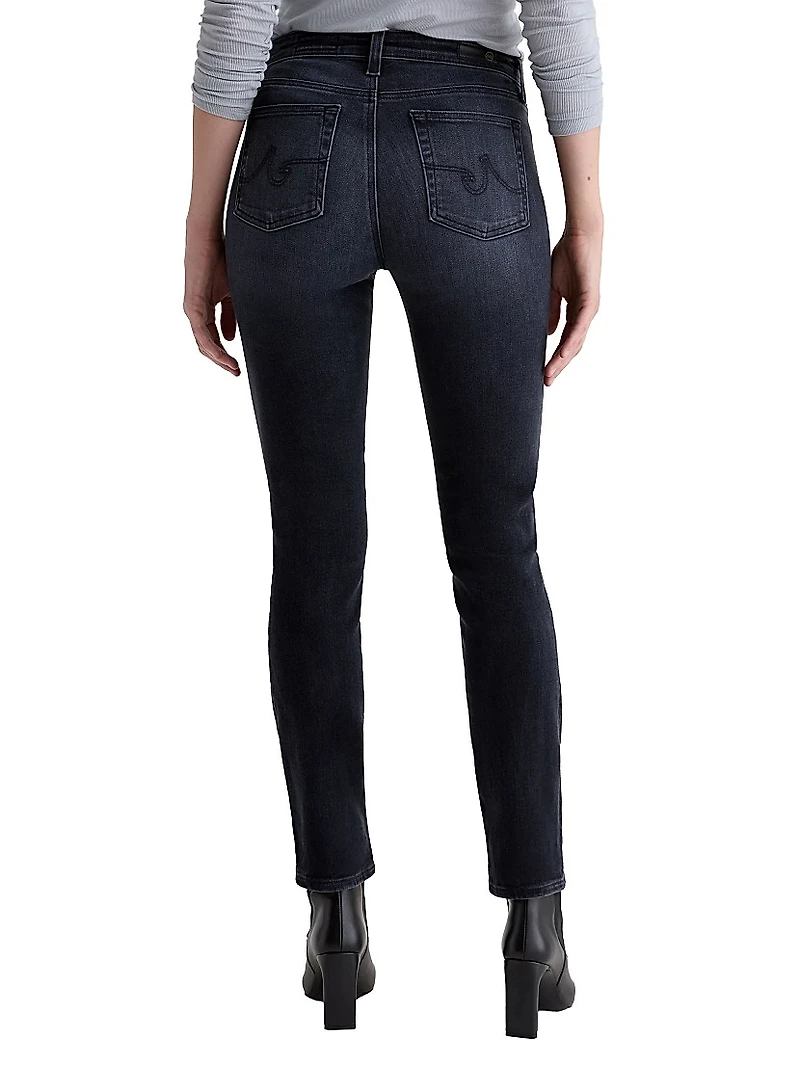 Mari Slim-Fit Straight-Leg Jeans