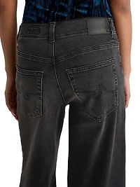 Deven Stretch-Cotton Wide-Leg Jeans