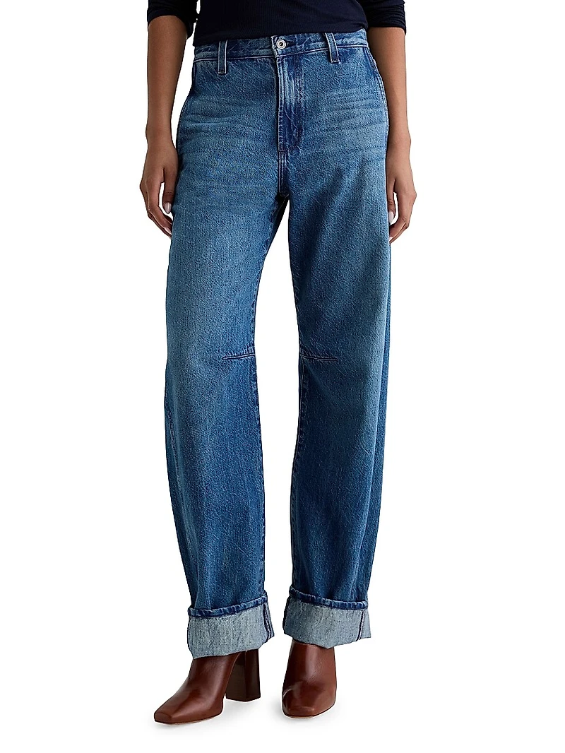 Mercer Barrel-Leg Jeans