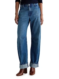 Mercer Barrel-Leg Jeans