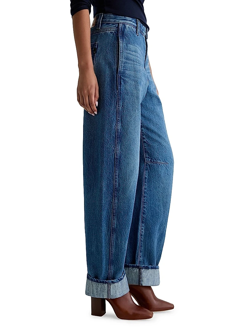 Mercer Barrel-Leg Jeans