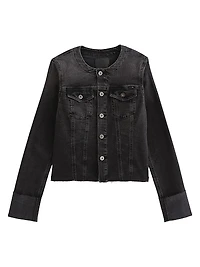 Robyn Collarless Denim Jacket