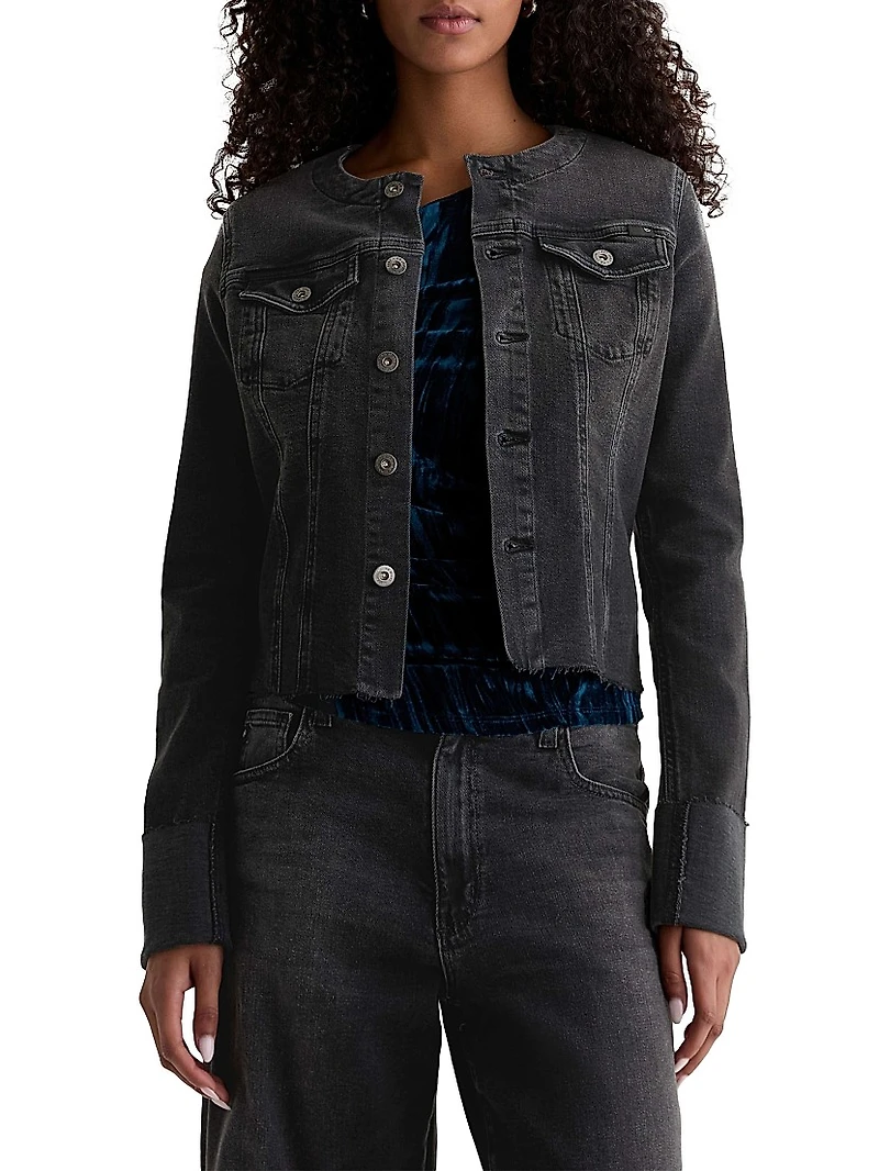 Robyn Collarless Denim Jacket