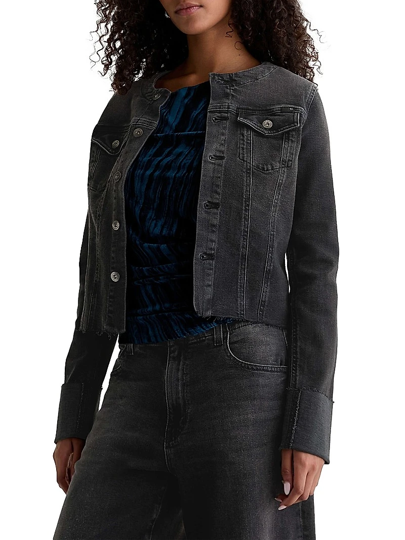 Robyn Collarless Denim Jacket