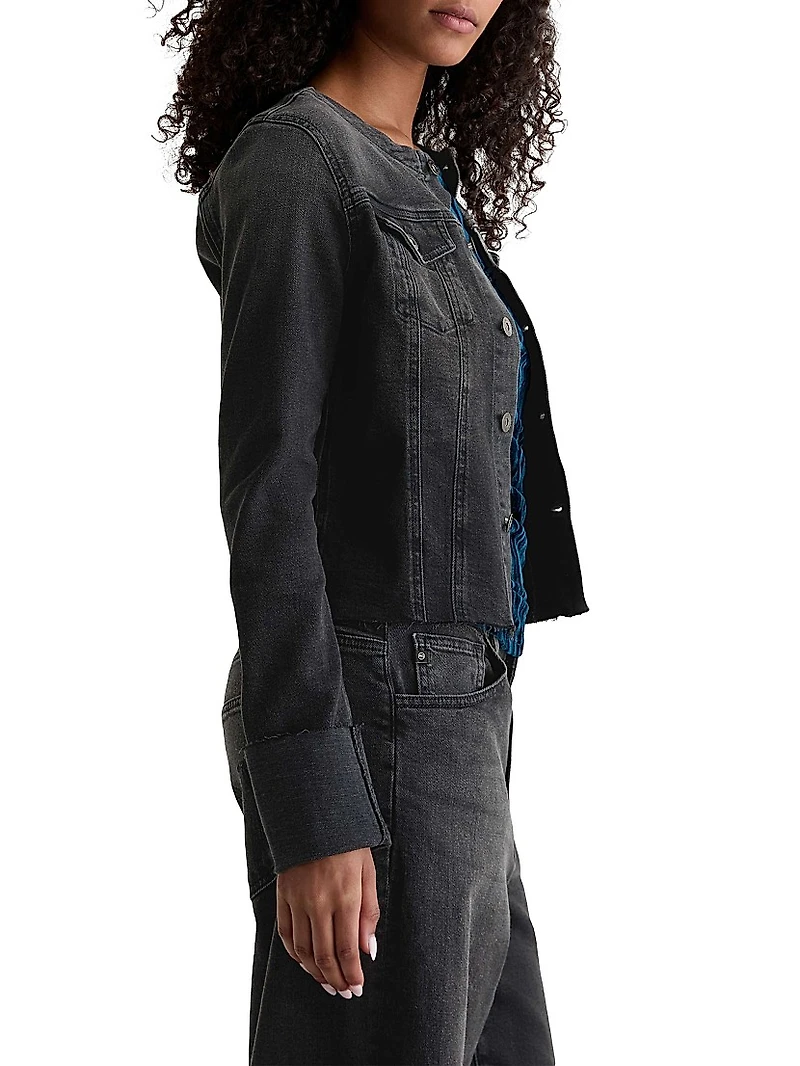 Robyn Collarless Denim Jacket