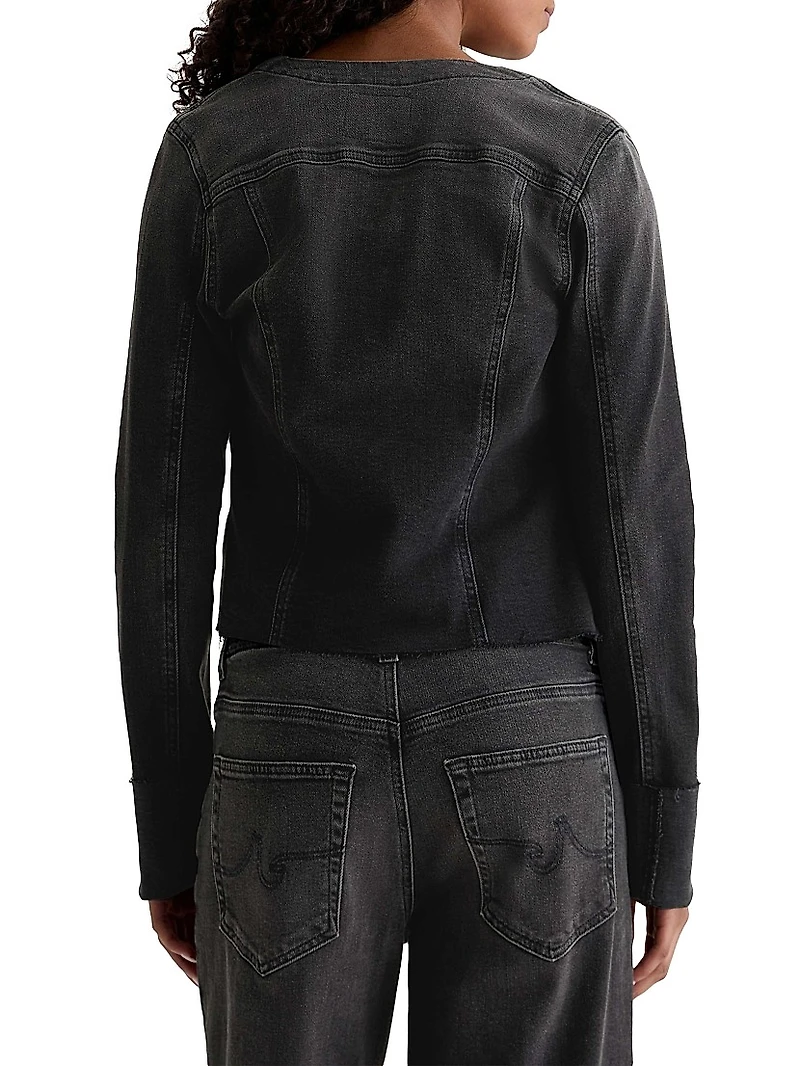 Robyn Collarless Denim Jacket