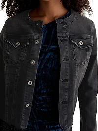 Robyn Collarless Denim Jacket