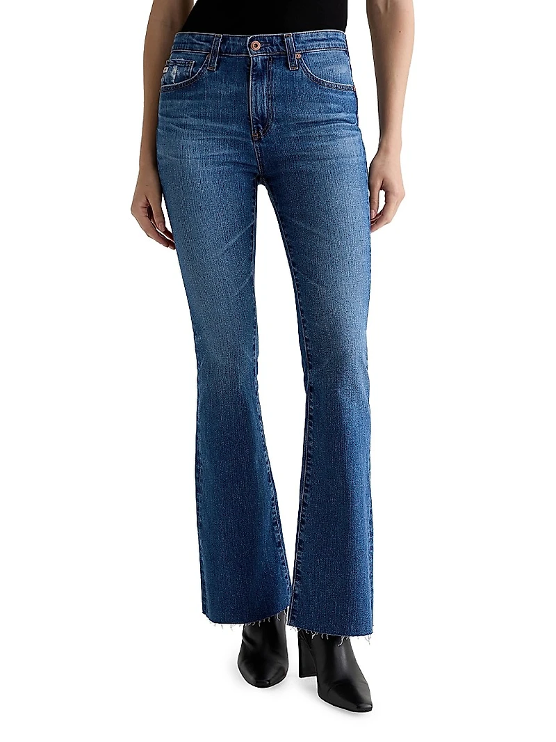 Farrah Stretch-Cotton Boot-Cut Jeans