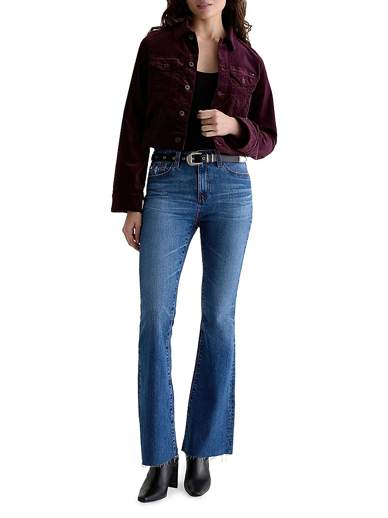 Farrah Stretch-Cotton Boot-Cut Jeans