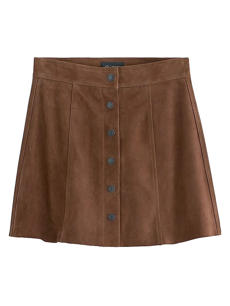 Evie Suede Miniskirt