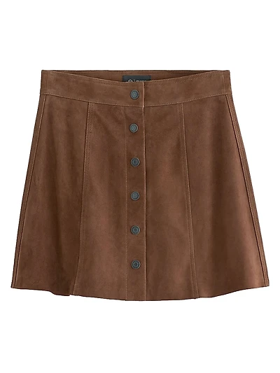 Evie Suede Miniskirt