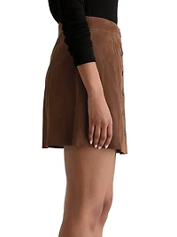 Evie Suede Miniskirt