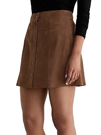 Evie Suede Miniskirt