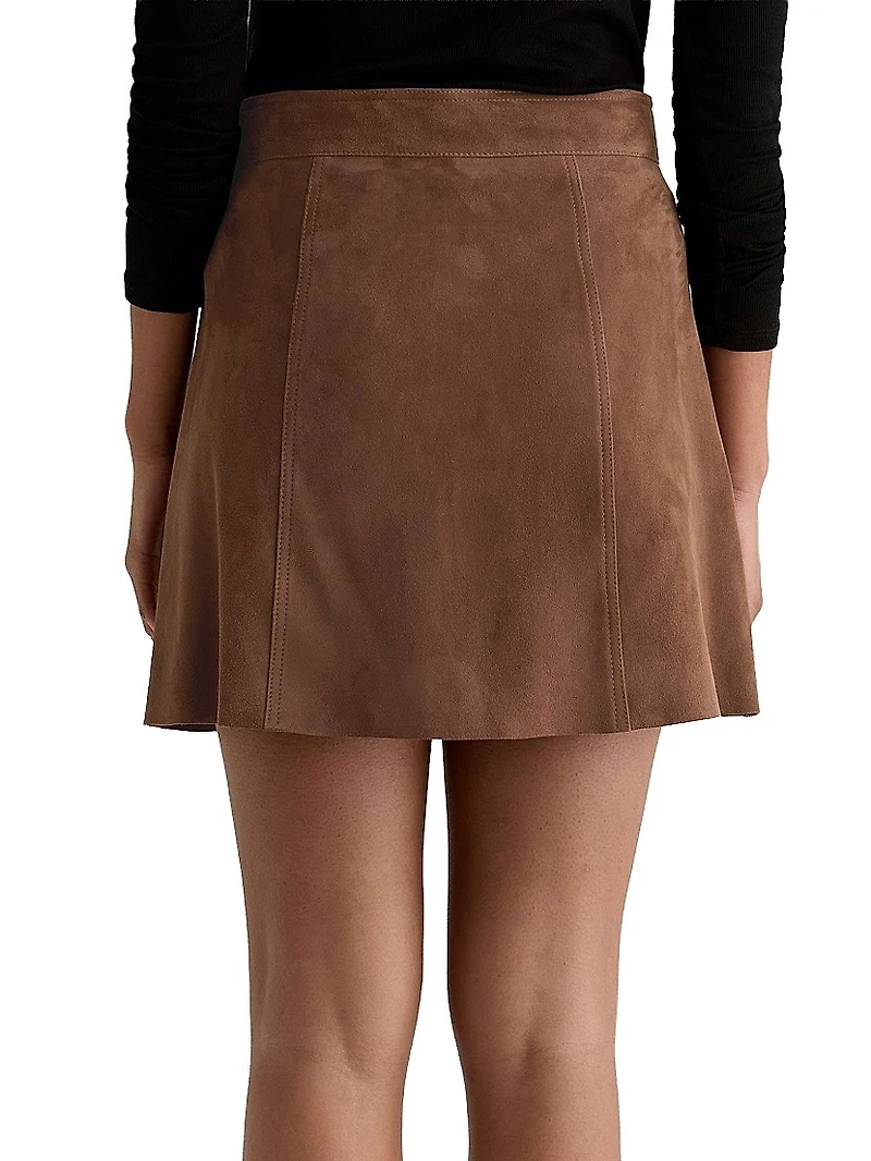 Evie Suede Miniskirt