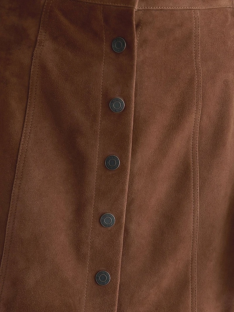 Evie Suede Miniskirt