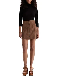 Evie Suede Miniskirt