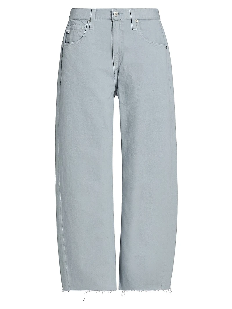 Hattie Crop Barrel-Leg Jeans